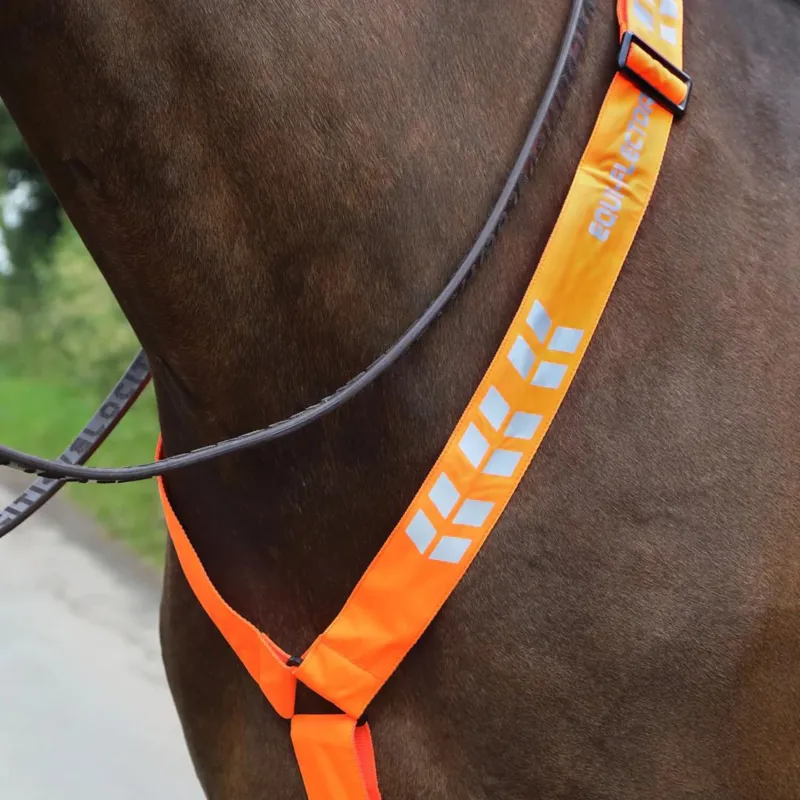 Shires Equi-Flector Breastplate - Orange